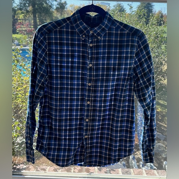 Ralph Lauren Other - Ralph Lauren Polo Boys‎ Blue Plaid Button Down Shirt, Size Large, Cotton
